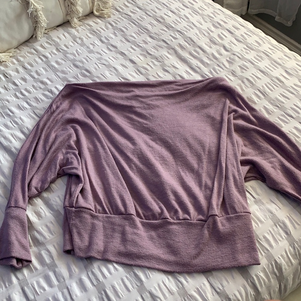 Purple off the shoulder top